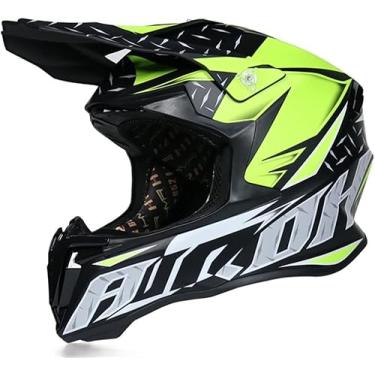Imagem de Capacete De Mtb Integral Capacete De Motocross Off Road Professiol Atv Cross Mtb Dh Racing Motocicleta Dirt Bike, CC08, XL/61-62cm
