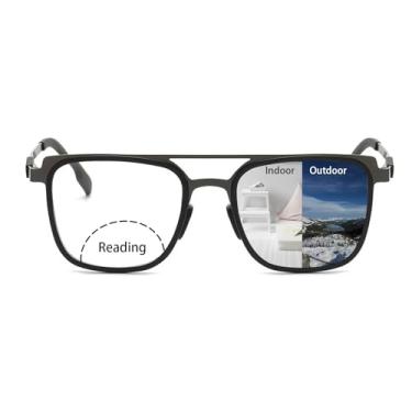 Imagem de Myfeasy Óculos De Leitura Fotocrômicos Bifocais Com Proteção Uv E Luz Azul Para Áreas Externas Leitor Na Parte Inferior Mulheres