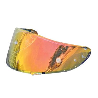 Imagem de CWR-F Shield Uv-protected para SHOEI X14 Z7 NXR X-SPIRIT CWR-1 RF-1200 viseira de capacete de substituição (Revo Clear Red-dia e noite)