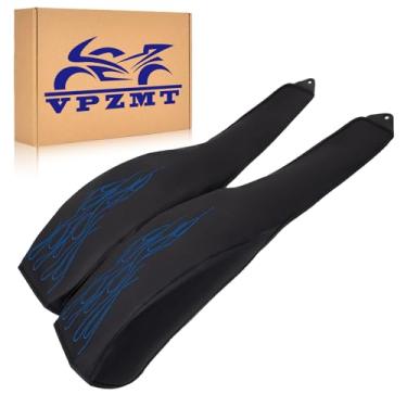 Imagem de VPZMT Sutiã Trike Fender traseiro de couro PU para Harley Tri Glide Ultra Classic FLHTCUTG 2009-2023, Street Glide Trike FLHXXX 2010-2011 (azul)