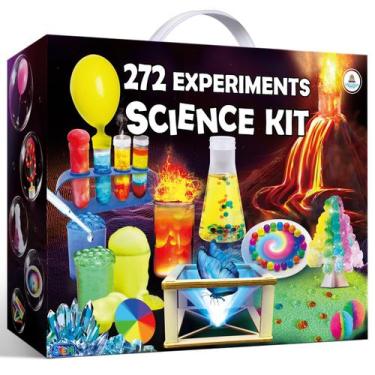 Imagem de Kit científico UNGLINGA 272 Experiments para crianças com conjunto de 