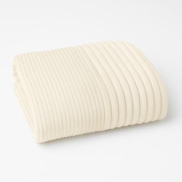 Imagem de Cobertor Queen 2.40x2.20 Flannel - Manta Microfibra Aveludada, Toque Macio, Alta Gramatura para Casal(Toronto - Off-White)