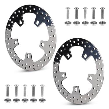 Imagem de Chabushi 2 peças de rotores de freio dianteiro de 29 cm para Harley Road King FLHR/Road Glide Ultra FLTRU/Street Glide FLHX/Tour Glide Ultra Classic disco de freio de aço inoxidável, com parafusos