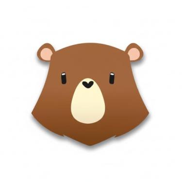 Imagem de Placa Decorativa MDF de parede em MDF de Urso Para Quarto