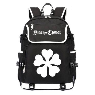 Imagem de Mochila escolar de anime Black Clovers para meninos e meninas adolescentes