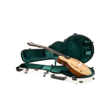 Imagem de Crossrock Capa Mandola para Gibson A & F Style e Eastman F Style | Capa rígida 100% fibra de vidro, trava TSA, mochila destacável - Branco leitoso (CRF2020UMLMW)