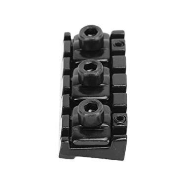 Imagem de Cryfokt Porca de Travamento de Corda de Guitarra Elétrica de 7 Cordas Resistente e Leve para Melhor Efeito de Jogo para Guitarristas de 7 Cordas Material de Liga de Zinco (Preto)