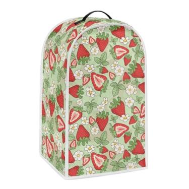 Imagem de YUVAMAGIMO Capa para liquidificador Daisy Strawberry Blender, suporte de poliéster antiimpressão digital ou protetor de aparelho de cafeteira, lavável na máquina para utensílios de cozinha