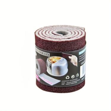 Imagem de Rolo de esfregão de cozinha multiuso, esponja de limpeza abrasiva para panelas e pratos, almofada de limpeza reutilizável para remoção de manchas - Rolo de limpeza de superfície de lavagem de louça