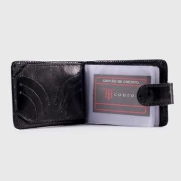 Imagem de Carteira Tom Hill Couro Legitimo Soft Botao Masculina 1202-Masculino