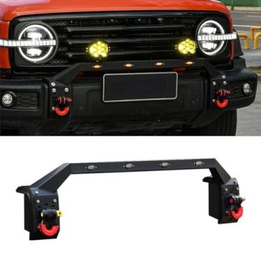 Imagem de Suporte de holofote de para-choque dianteiro compatível com kit de carroceria Tank 300 Acessórios de carro Suporte de lâmpada spot Peça de modificação