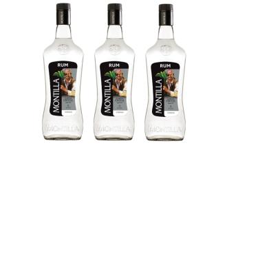 Imagem de Kit Rum Montilla Carta Cristal 1l 3 Unidades