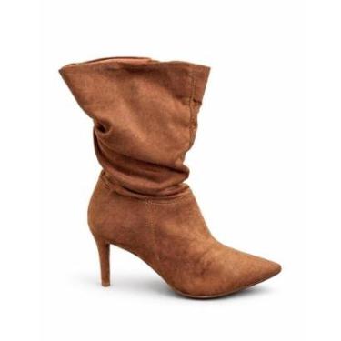 Imagem de Bota Feminino Vizzano 3112.101 Camurca Strech Duo-Feminino