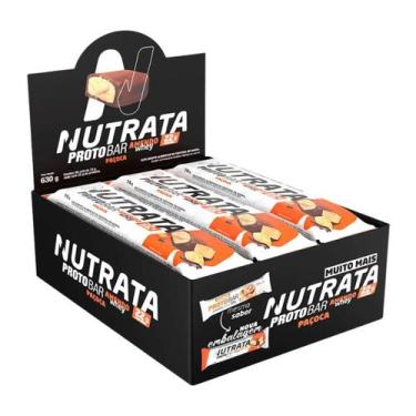 Imagem de Barra De Proteina Protobar Caixa Com 9 Unidades Nutrata, Amendoim