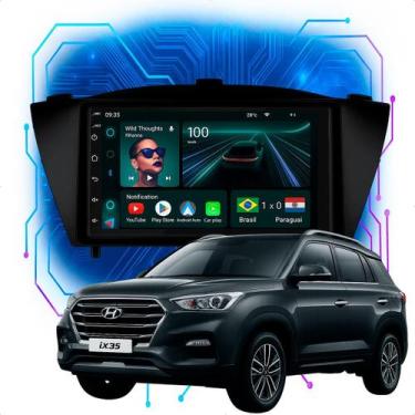 Imagem de Kit Multimidia Android 4-64GB 7p IX35 10-22 Carplay + Maps - Ecarshop