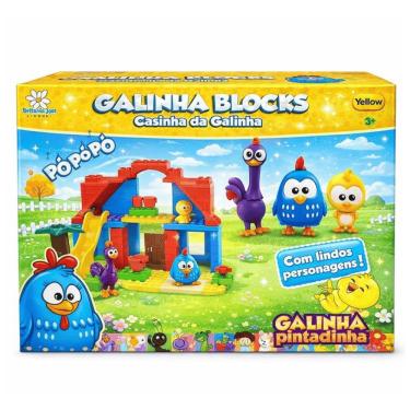Imagem de Blocks Casinha da Galinha Pintadinha 42pçs 1206 - Yellow