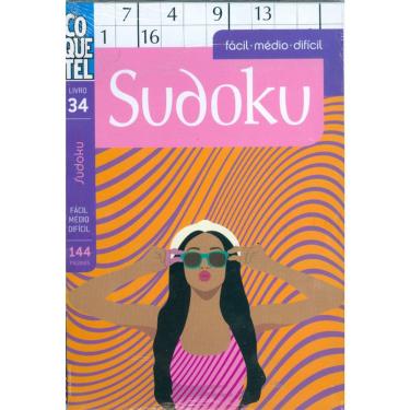 Imagem de Sudoku - Livro 34 - Fácil Médio Difícil - Inclui Lápis