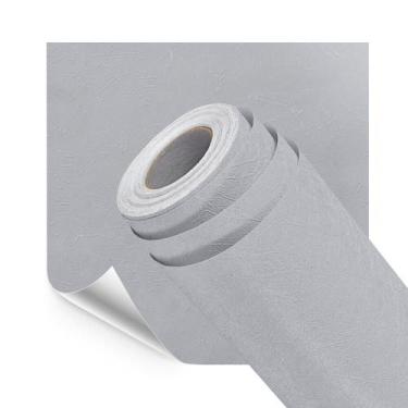 Imagem de Kit 3 Papel de Parede Adesivo Lavável Textura Rabiscado Cinza 15M - Op