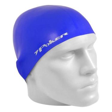 Imagem de Touca de natação infanitl poker power silicone junior resistente, Únic
