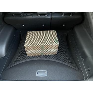 Imagem de Rede de carga de malha estilo piso de porta-malas para Kia EV6 2022 - Organizador e armazenamento premium de porta-malas - Rede de bagagem para crossover - Melhor organizador de carro para Kia EV 6