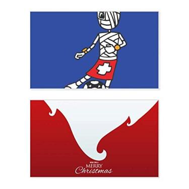 Imagem de Mensagem de carta de Natal com a frase "Merry Christmas" do jogador de futebol