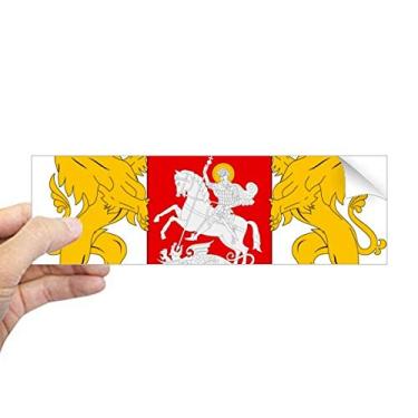 Imagem de DIYthinker Georgia National Emblema Country Retângulo Para-choque Adesivo Janela Decalque