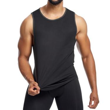Imagem de Magiftbox Camisetas elásticas para ginástica e musculação atlética fitness suor secagem rápida para homens T75, Preto, P