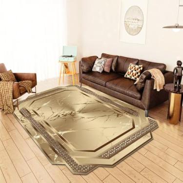 Imagem de Sofá dourado sala de estar tapete irregular decoração de casa para quarto tapete de entrada de cozinha mesas tapete de pé, pilha de laço, 4,80x160cm 31.5x63in