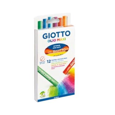Imagem de GIOTTO Olio Maxi, Giz Pastel Oleoso Estojo com 12 Cores