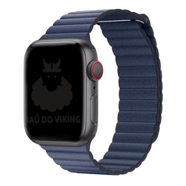 Imagem de Pulseira Loop Compatível com Apple Watch - Baú do Viking, 38-40, Azul,