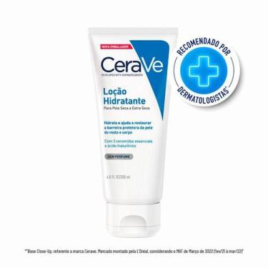 Imagem de Loção Hidratante Cerave Pele Seca e Extra Seca 200ml, Branco, Sem  per