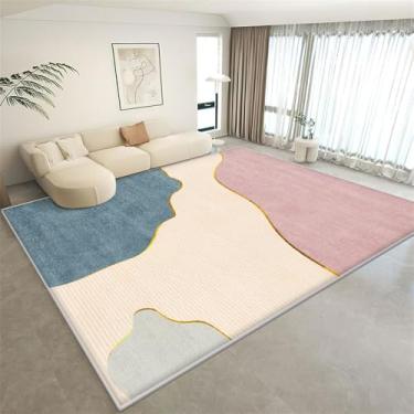 Imagem de HJZSZX Tapete pequeno, fresco e leve para sala de estar e cobertor de cama de quarto fácil de cuidar, FYR sem fiapos, sem 7,80 x 160 cm (2,6 x 5,25 pés)