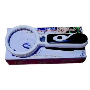 Imagem de Lupa Para Leitura Lente Forte Com Luz Led a Pilha AAA - Magnifier 
