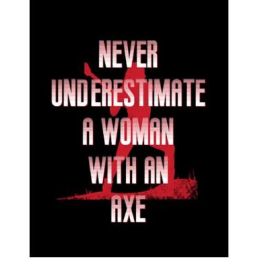 Imagem de Axe Throwing Thats Cute Hatchet Thrower 3539 Notebook: Notebook with Diggers