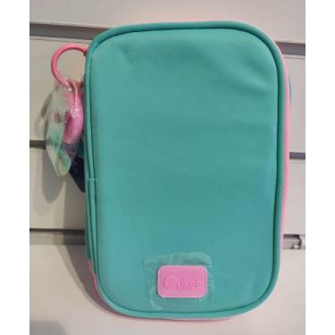 Imagem de Estojo duplo grande verde água Puket