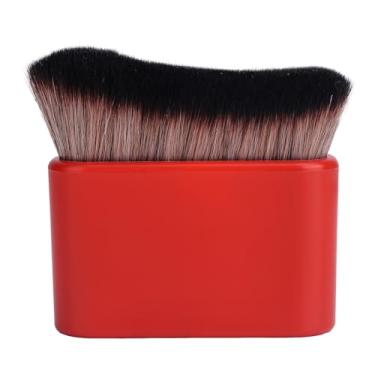 Imagem de Escova autobronzeadora, protetor solar, cobertura corporal, ferramenta de maquiagem para autobronzeador, protetor solar e perna (cabelo vermelho, preto-castanho)
