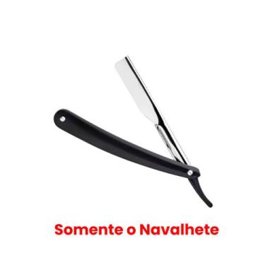 Imagem de Navalha Profissional De Barbear Navalhete Para Barba Com 10 lâminas Ac