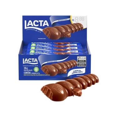 Imagem de Tablete de Chocolate ao Leite 28g Display com 12 Unidades Lacta