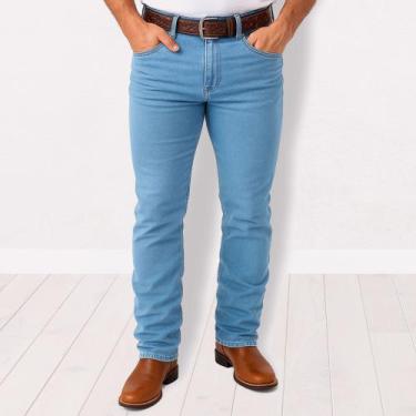 Imagem de Calça Country Jeans Masculina Texana Rodeio Montaria - MM Confecções, 