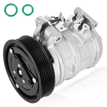 Imagem de HYR Compressor de ar condicionado automotivo AC Compressor com embreagem compatível com Honda Accord 2003-2007 2,4L, 7 ranhuras, 38810RAAA01, 78389, 38810-RAA-A01