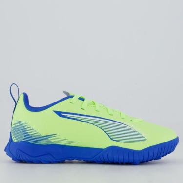 Imagem de Chuteira Puma Ultra 5 Play Society Juvenil Verde, 36