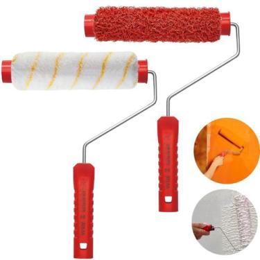 Imagem de Rolo Antirespingo + Rolo Textura + 2 Garfos Gaiola 23Cm - Atlas