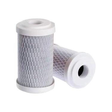 Imagem de Filtro Refil Carbon Block 5X2.1/2 5 Micras Carvão Ativado - Br Fish Aq