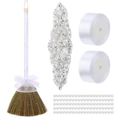 Imagem de Vassouras de casamento Yungyan para cerimônia de salto DIY Bride 30 x 