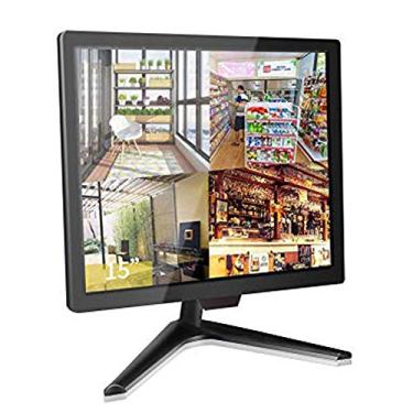 Imagem de Monitor CCTV de 38.1 cm, tela de monitor de segurança Cocar para sistemas de segurança doméstica, câmera de vigilância STB PC, alto-falante embutido 1024 x 768, BNC/VGA/HDMI/saída de áudio/suporte de