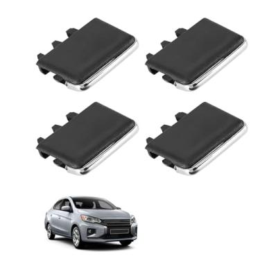Imagem de 4 peças de clipe de aba de saída de ar, kit de clipe de fatia de lâmina de ventilação A/C para ar condicionado compatível com Toyota Corolla Black Air Vent Clip Painel de instrumentos, 31,3 mm x 34,2
