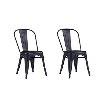Imagem de Conjunto 2 Cadeiras Iron Fosca Rivatti Móveis Preto