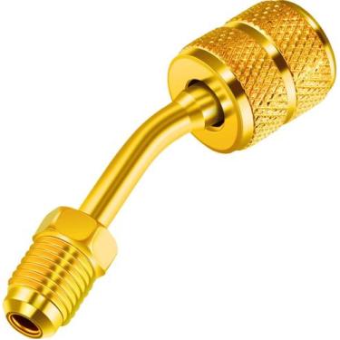 Imagem de Adaptador de porta de vácuo de carregamento R410a Conversor de latão (