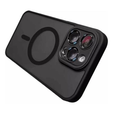 Imagem de Capa Case Fosca Color Proteção Câmera Compatível com Magsafe iPhone 13