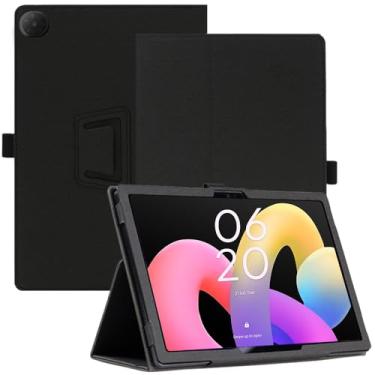 Imagem de AKNICI Capa para tablet TCL TAB 10L geração 4 de 25 cm, capa protetora dobrável de couro sintético premium com ímã de alça de mão